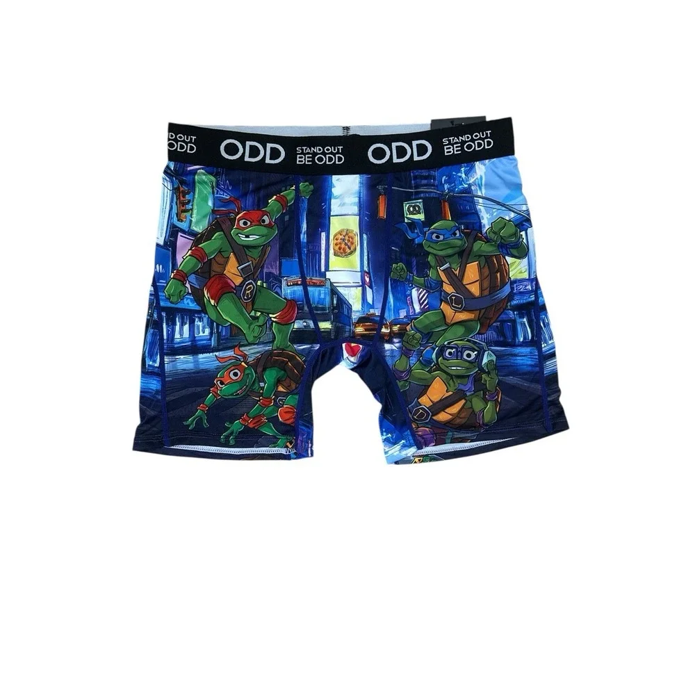 ODD‎ Teenage Mutant Ninja Turtles Christmas Santa Hats Green Boxer Briefs Men L